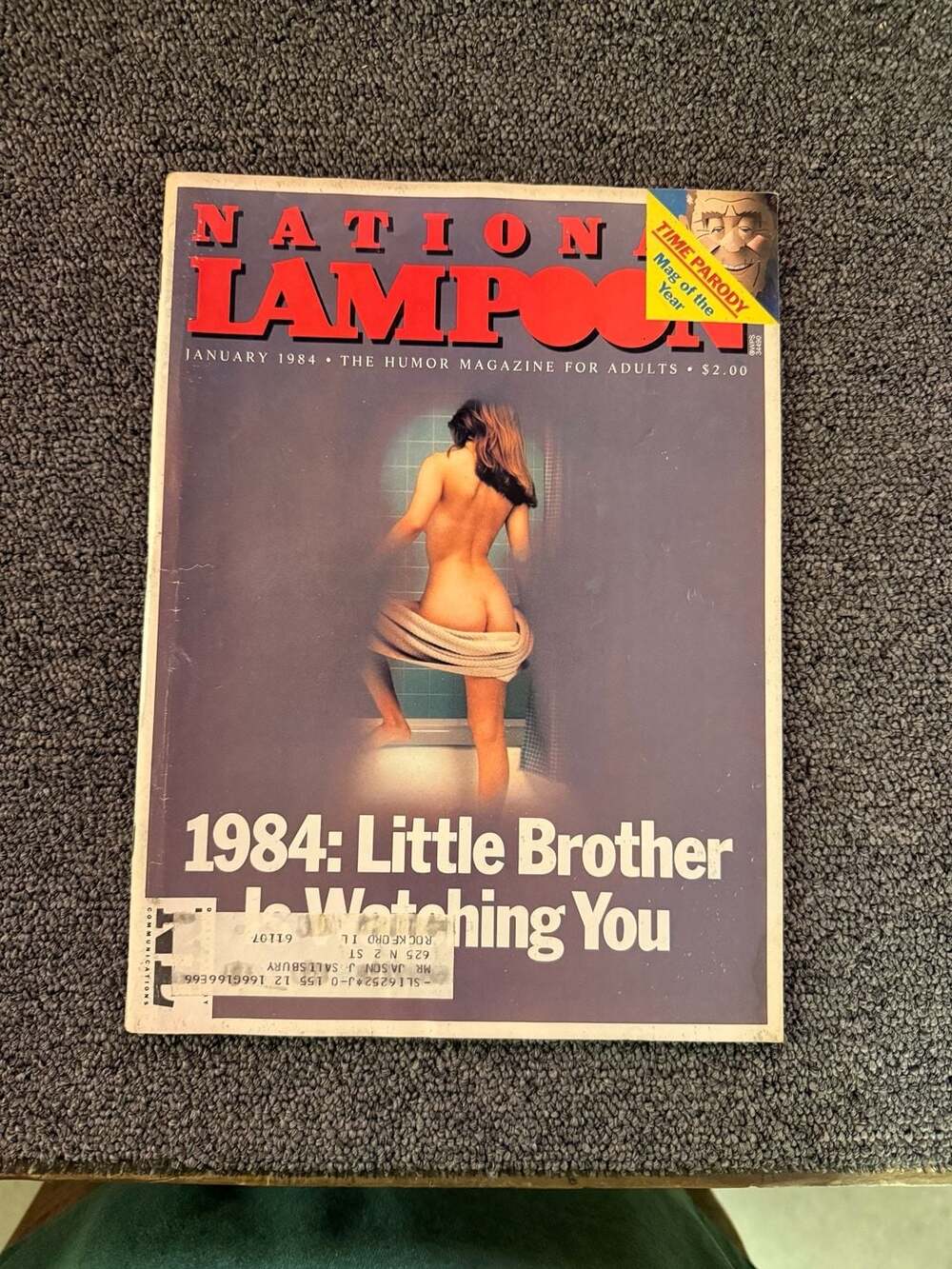 National Lampoon Magazine January 1984 Little Brother is Watching You